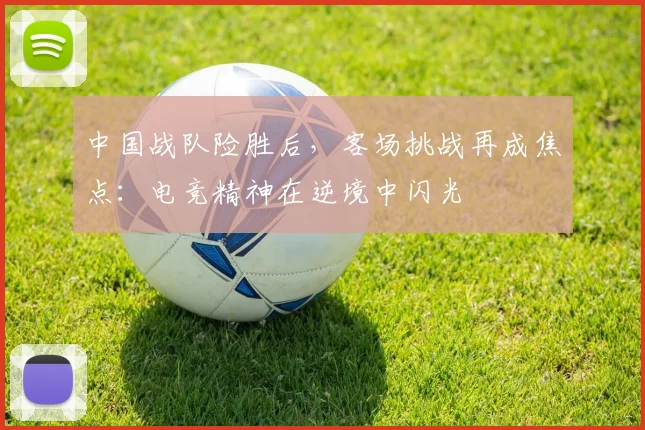 中国战队险胜后，客场挑战再成焦点：电竞精神在逆境中闪光